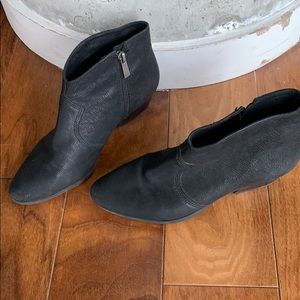 Vince Camuto black booties